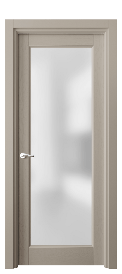 Межкомнатная дверь Lignum 0700 Дуб бисквитный Сатинированное стекло Цена 98559 ₽ | Volhovec