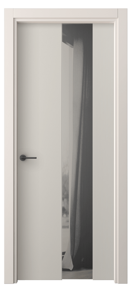 Межкомнатная дверь Freedom 4226 ПЭТ светло-серый Двустороннее серое зеркало, триплекс Цена 40499 ₽ | Volhovec