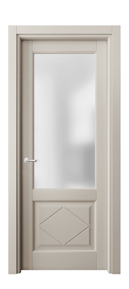 Межкомнатная дверь Toscana Rombo 6342 Бук светло-бежевый Сатинированное стекло Цена 73439 ₽ | Volhovec