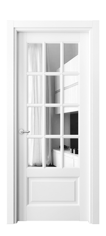 Межкомнатная дверь Toscana Grigliato 6313 Бук белоснежный Двустороннее зеркало, триплекс, 6 мм Цена 88479 ₽ | Volhovec