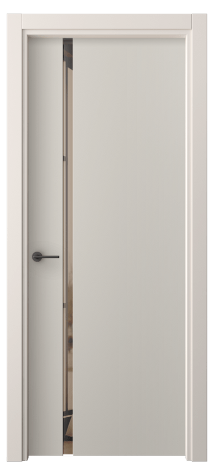 Межкомнатная дверь Freedom 4222 ПЭТ светло-серый Двустороннее бронзовое зеркало, триплекс, 8 мм Цена 30479 ₽ | Volhovec