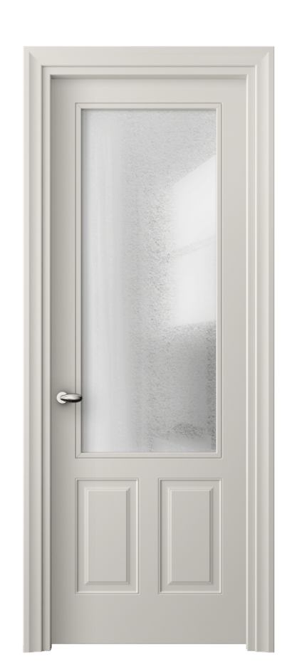 Межкомнатная дверь Esse 8522 Матовый облачно-серый Фактурное стекло "Лёд", триплекс, 8 мм Цена 57679 ₽ | Volhovec
