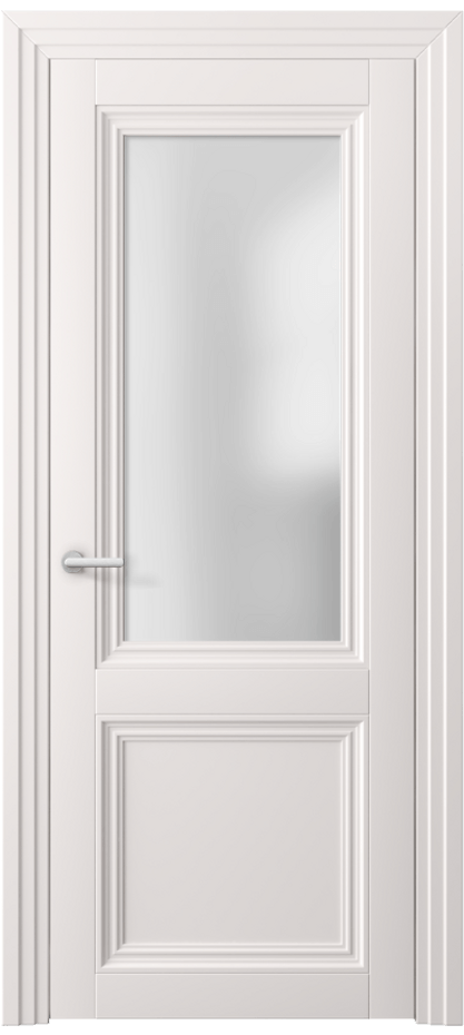 Межкомнатная дверь Centro 2524 ПЭТ кремово-серый Сатинированное стекло Цена 46999 ₽ | Volhovec