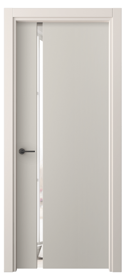 Межкомнатная дверь Freedom 4222 ПЭТ светло-серый Двустороннее зеркало, триплекс, 6 мм Цена 30479 ₽ | Volhovec