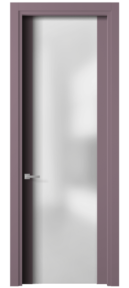 Межкомнатная дверь Planum 4114 Матовый белоснежный Сатинированное стекло Цена 57999 ₽ | Volhovec