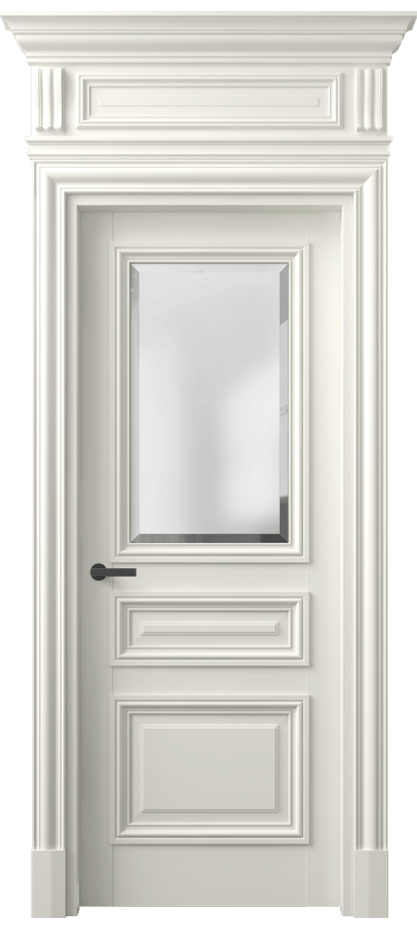 Межкомнатная дверь Antique 7304 Бук жемчуг Сатинированное стекло с фацетом, 6 мм Цена 124183 ₽ | Volhovec