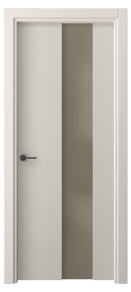 Межкомнатная дверь Freedom 4226 ПЭТ светло-серый Сатинированное бронзовое стекло, триплекс Цена 38499 ₽ | Volhovec