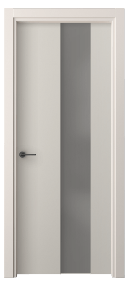 Межкомнатная дверь Freedom 4226 ПЭТ светло-серый Сатинированное серое стекло, триплекс Цена 38499 ₽ | Volhovec