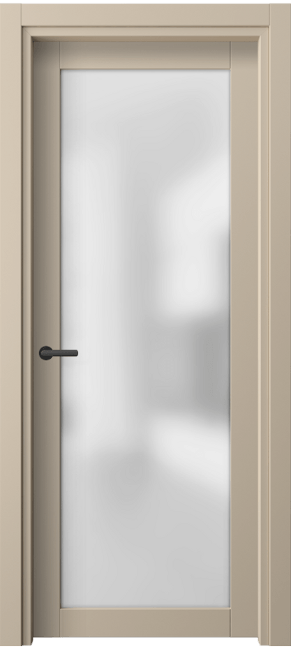 Межкомнатная дверь Neo 2102 ПЭТ светло-бежевый Сатинированное стекло Цена 23759 ₽ | Volhovec