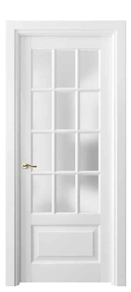 Межкомнатная дверь Lignum 0728 Бук белоснежный Сатинированное стекло Цена 88639 ₽ | Volhovec