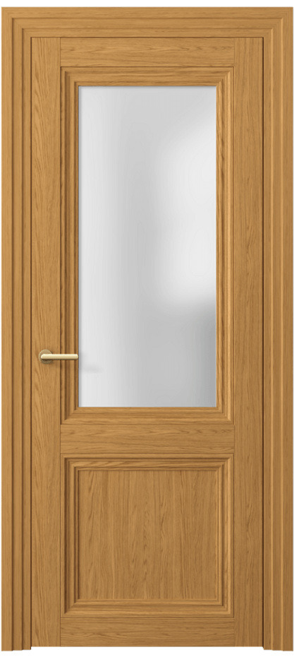 Межкомнатная дверь Центро 2524 Ванильный дуб Сатинированное стекло Цена 50899 ₽ | Volhovec