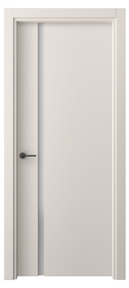 Межкомнатная дверь Freedom 4222 ПЭТ тёплый-белый Сатинированное стекло Цена 5862500 so'm | Volhovec
