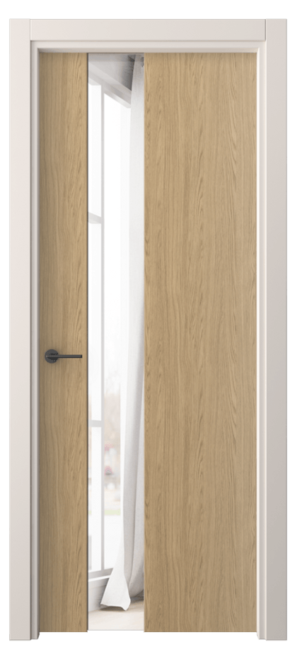 Межкомнатная дверь Freedom 4224 Жемчужный дуб Двустороннее зеркало, триплекс, 6 мм Цена 32239 ₽ | Volhovec