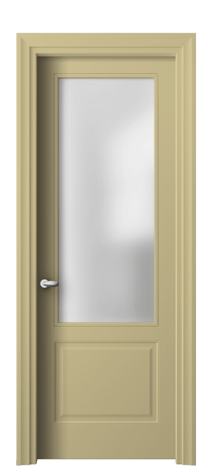 Межкомнатная дверь Esse 8552 Матовый белоснежный Сатинированное стекло Цена 68799 ₽ | Volhovec