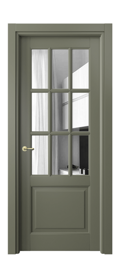 Межкомнатная дверь Toscana Grigliato 6312 Бук оливковый тёмный Двустороннее зеркало, триплекс, 6 мм Цена 97330 ₽ | Volhovec