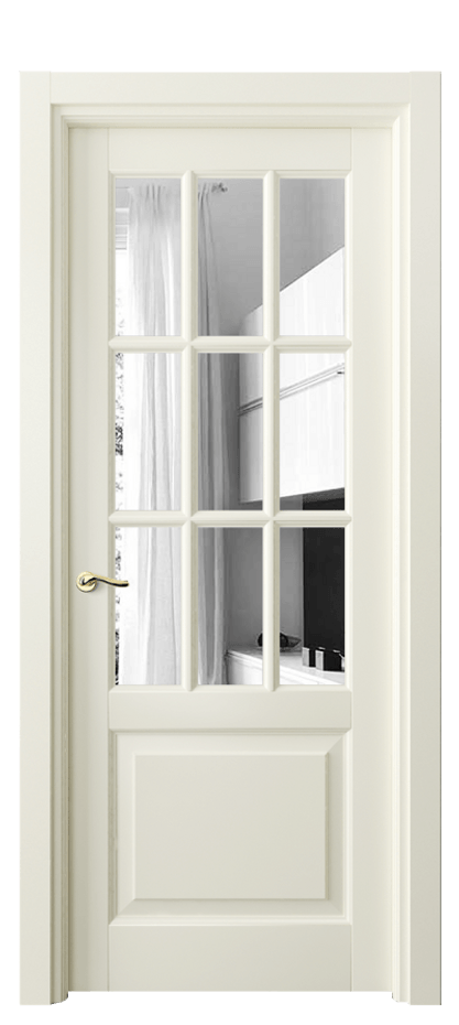 Межкомнатная дверь Lignum 0748 Бук молочно-белый Двустороннее зеркало, триплекс, 6 мм Цена 91039 ₽ | Volhovec