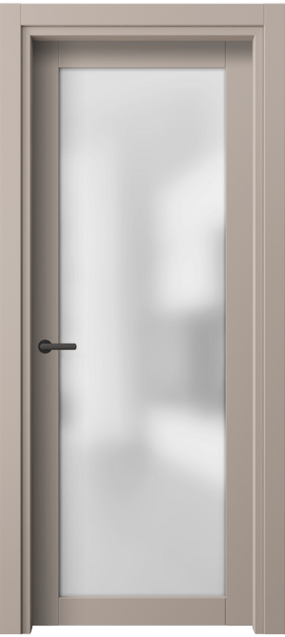 Межкомнатная дверь Нео 2102 ПЭТ серо-коричневый  Сатинированное стекло Цена 31699 ₽ | Volhovec