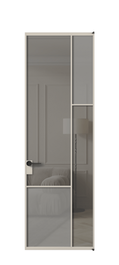 Дверь межкомнатная Mosaic АЛПЛ041.12 Алюминий светло-бежевый Сатинированное серое стекло, триплекс, 6 мм + Прозрачное серое стекло, триплекс, 6 мм Без короба АСБЖ Цена 127772 Стоимость комплекта двери включает:
1. Полотно (600/650/700/750/800/850/900/950*2000-2400 мм).
2. Короб
3. Комплект фурнитуры (2 торцевые петли и магнитный замок с ответной планкой). Фабрика дверей Волховец 8 (800) 551 43 19 Межкомнатная дверь Mosaic АЛПЛ041.12 Алюминий светло-бежевый Сатинированное серое стекло, триплекс, 6 мм + Прозрачное серое стекло, триплекс, 6 мм Цена 127772 ₽ | Volhovec