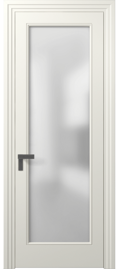 Межкомнатная дверь Rocca 8300 Матовый жемчужный Сатинированное стекло Цена 68551 ₽ | Volhovec