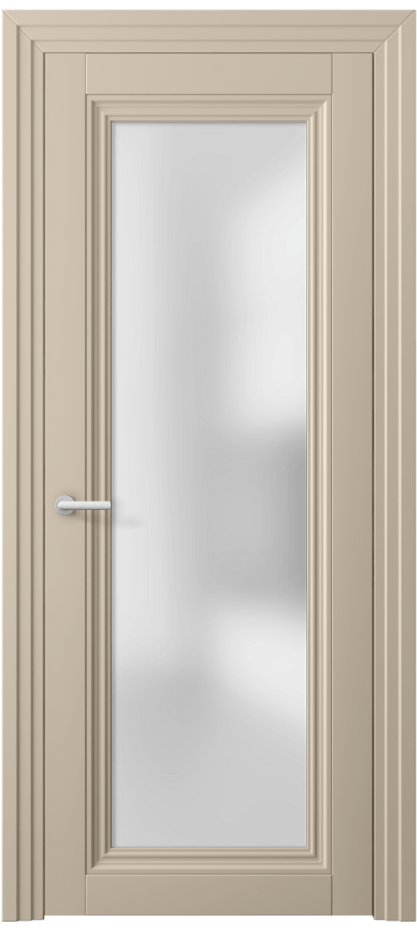 Межкомнатная дверь Centro 2502 ПЭТ светло-бежевый Сатинированное стекло Цена 35359 ₽ | Volhovec