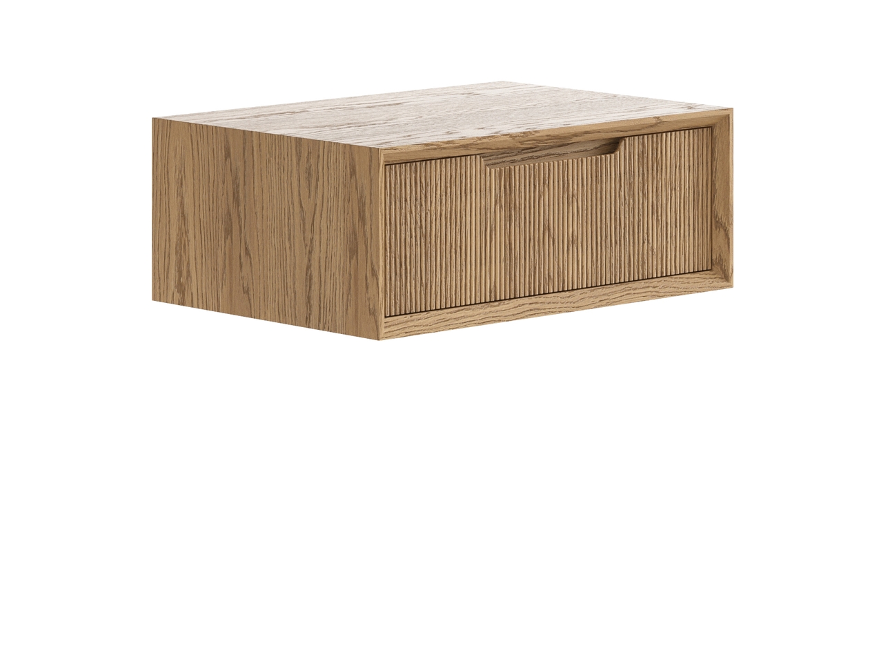 Тумба подвесная прикроватная Velvet 1 ящик дуб мускатный матовый