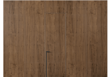 Панели для отделки стен Панель Шпон с эффектом NaturWood. Цвет Орех умбра матовый. Материал Шпон Naturwood. Коллекция Шпон с эффектом NaturWood. Картинка.