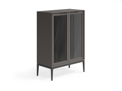 Мебель Витрина Velvet. Цвет Матовый антрацит. Материал Гладкая эмаль. Коллекция Витрина Velvet. Картинка.