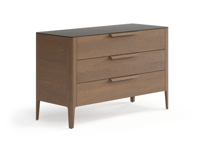 Мебель Комод Piega 3 ящика. Цвет Дуб туманный матовый. Материал Массив дуба матовый. Коллекция Комод Piega 3 ящика. Картинка.