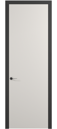 Дверь межкомнатная 0010 МПБЛ. Цвет Матовый пудровый белый. Материал Гладкая эмаль. Коллекция Planum Pro. Картинка.