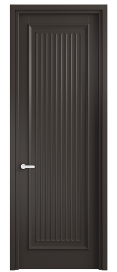 Дверь межкомнатная 6701 МАН . Цвет Матовый антрацит. Материал Гладкая эмаль. Коллекция Шарм. Картинка.