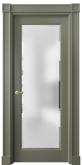 Дверь межкомнатная 6300 БОТ САТ-Ф. Цвет Бук оливковый тёмный. Материал Массив бука эмаль. Коллекция Toscana Plano. Картинка.