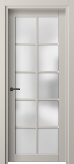 Дверь межкомнатная 2106 ПЭСС САТ. Цвет ПЭТ светло-серый. Материал ПЭТ. Коллекция Neo. Картинка.