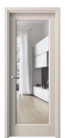 Дверь межкомнатная 1402 ПЭПБ ПРОЗ. Цвет ПЭТ пудровый бежевый. Материал ПЭТ. Коллекция Galant. Картинка.