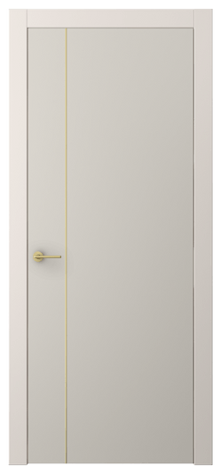 Дверь межкомнатная АКП 4201 ПЭСС. Цвет ПЭТ светло-серый. Материал ПЭТ. Коллекция Freedom. Картинка.