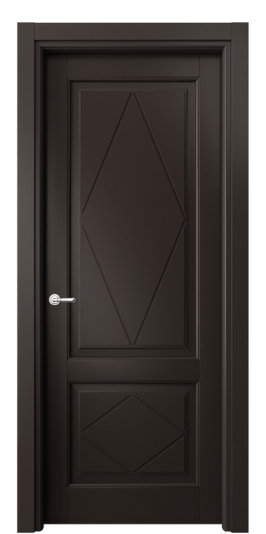 Дверь межкомнатная 6343 МАН . Цвет Матовый антрацит. Материал Гладкая эмаль. Коллекция Тоскана Ромбо. Картинка.