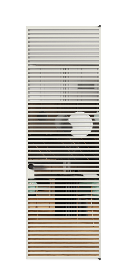 Дверь межкомнатная АЛПЛ040.06 Crystalvision АСР. Цвет Алюминий серый. Материал Алюминий в эмали. Коллекция Formato. Картинка.