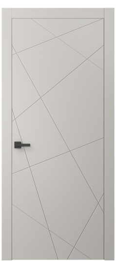 Дверь межкомнатная АКП 8048 МОС Матовый облачно-серый. Цвет Матовый облачно-серый. Материал Гладкая эмаль. Коллекция Linea. Картинка.