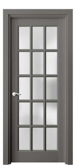 Дверь межкомнатная 0708 ДКЛС САТ. Цвет Дуб классический серый. Материал Массив дуба эмаль. Коллекция Lignum. Картинка.