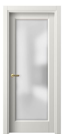 Дверь межкомнатная 1402 СТБЛ САТ. Цвет Софт-тач белоснежный. Материал Полипропилен. Коллекция Galant. Картинка.