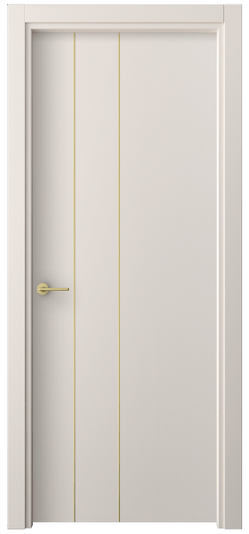 Дверь межкомнатная 4203 ПЭТБ. Цвет ПЭТ тёплый-белый. Материал ПЭТ. Коллекция Freedom. Картинка.