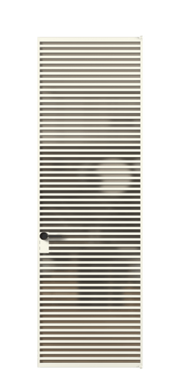 Дверь межкомнатная АЛПЛ040.06 Бронза сатин триплекс АЖМ. Цвет Алюминий жемчужный. Материал Алюминий в эмали. Коллекция Formato. Картинка.