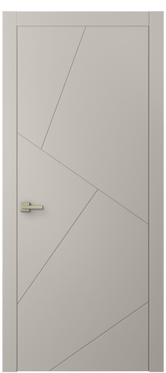 Дверь межкомнатная 8058 МСБЖ. Цвет Матовый светло-бежевый. Материал Гладкая эмаль. Коллекция Linea. Картинка.