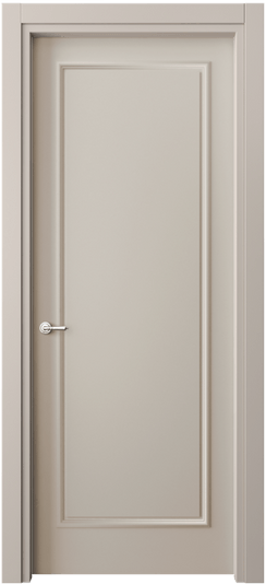 Дверь межкомнатная 8101 МСБЖ. Цвет Матовый светло-бежевый. Материал Гладкая эмаль. Коллекция Paris. Картинка.
