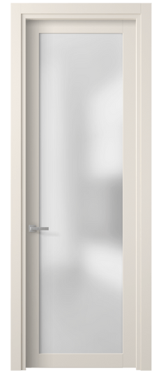 Дверь межкомнатная 2102 ПЭКБ САТ. Цвет ПЭТ кремово-белый. Материал ПЭТ. Коллекция Planum. Картинка.