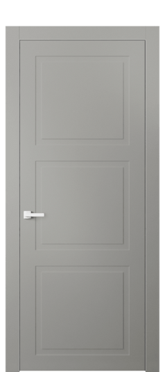 Дверь межкомнатная 8003 МНСР. Цвет Матовый нейтральный серый. Материал Гладкая эмаль. Коллекция Neo Classic. Картинка.