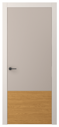 Дверь межкомнатная АКП 4229 ПЭСК. Цвет ПЭТ серо-коричневый . Материал ПЭТ. Коллекция Freedom. Картинка.