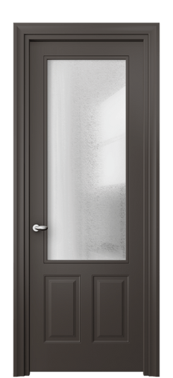 Дверь межкомнатная 8522 МАН ЛЕД. Цвет Матовый антрацит. Материал Гладкая эмаль. Коллекция Esse. Картинка.