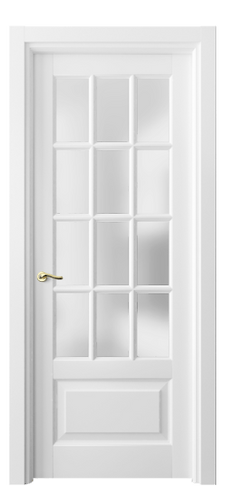 Дверь межкомнатная 0728 ББЛ САТ. Цвет Бук белоснежный. Материал Массив бука эмаль. Коллекция Lignum. Картинка.