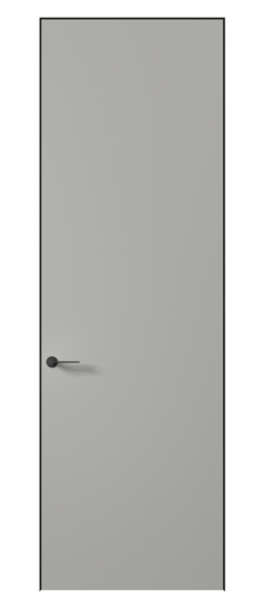 Дверь межкомнатная 0010 МНСР Матовый нейтральный серый. Цвет Матовый нейтральный серый. Материал Гладкая эмаль. Коллекция Planum Pro. Картинка.