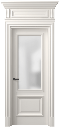 Дверь межкомнатная 7302 БПБЛ САТ. Цвет Бук пудровый белый. Материал Массив бука эмаль. Коллекция Antique. Картинка.